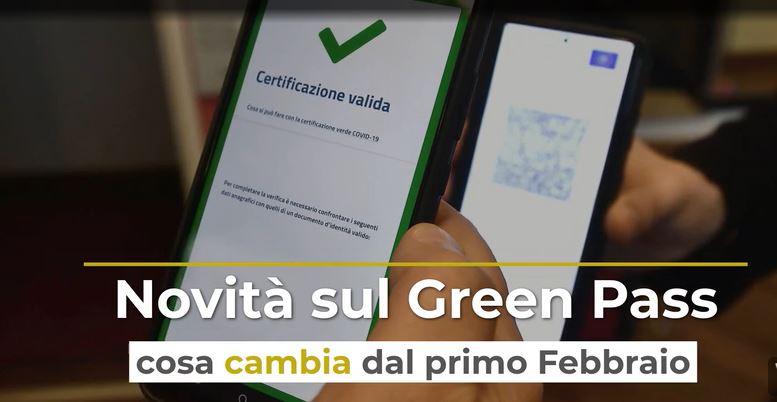 Novit sul Green Pass, cosa cambia dal primo febbraio