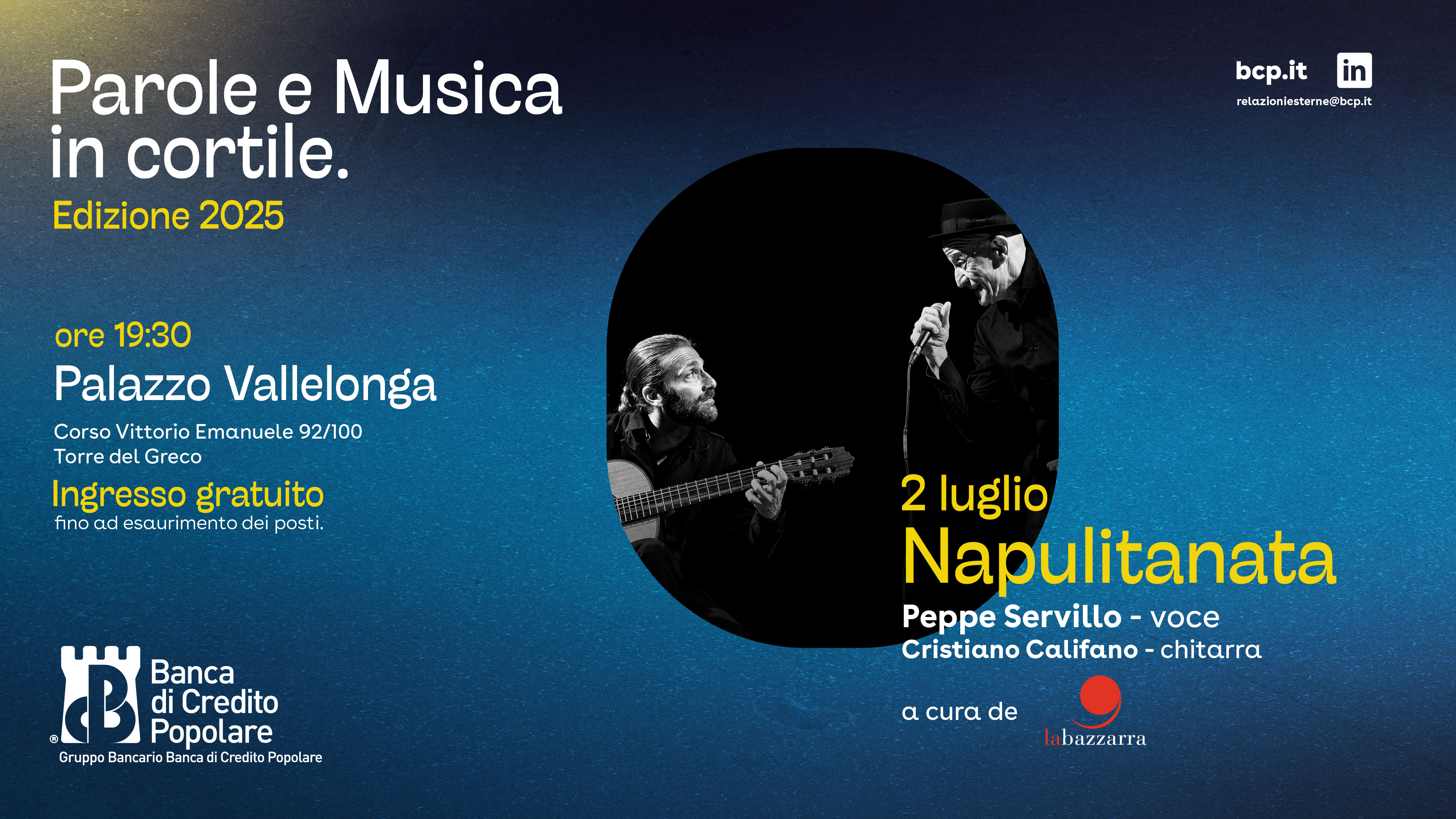 Parole e Musica in cortile, edizione 2025