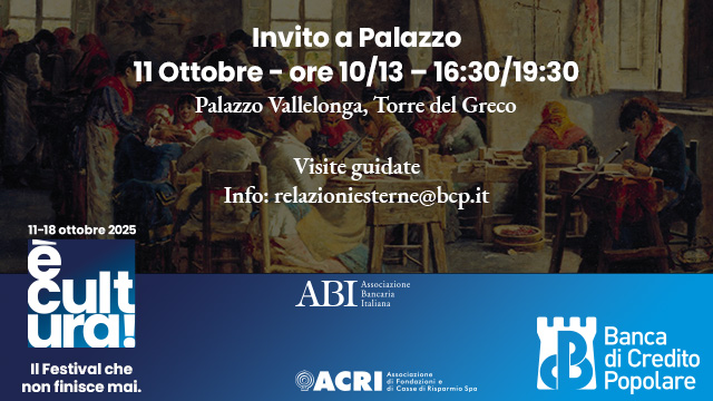 Vi aspettiamo a Palazzo Vallelonga per E’Cultura!