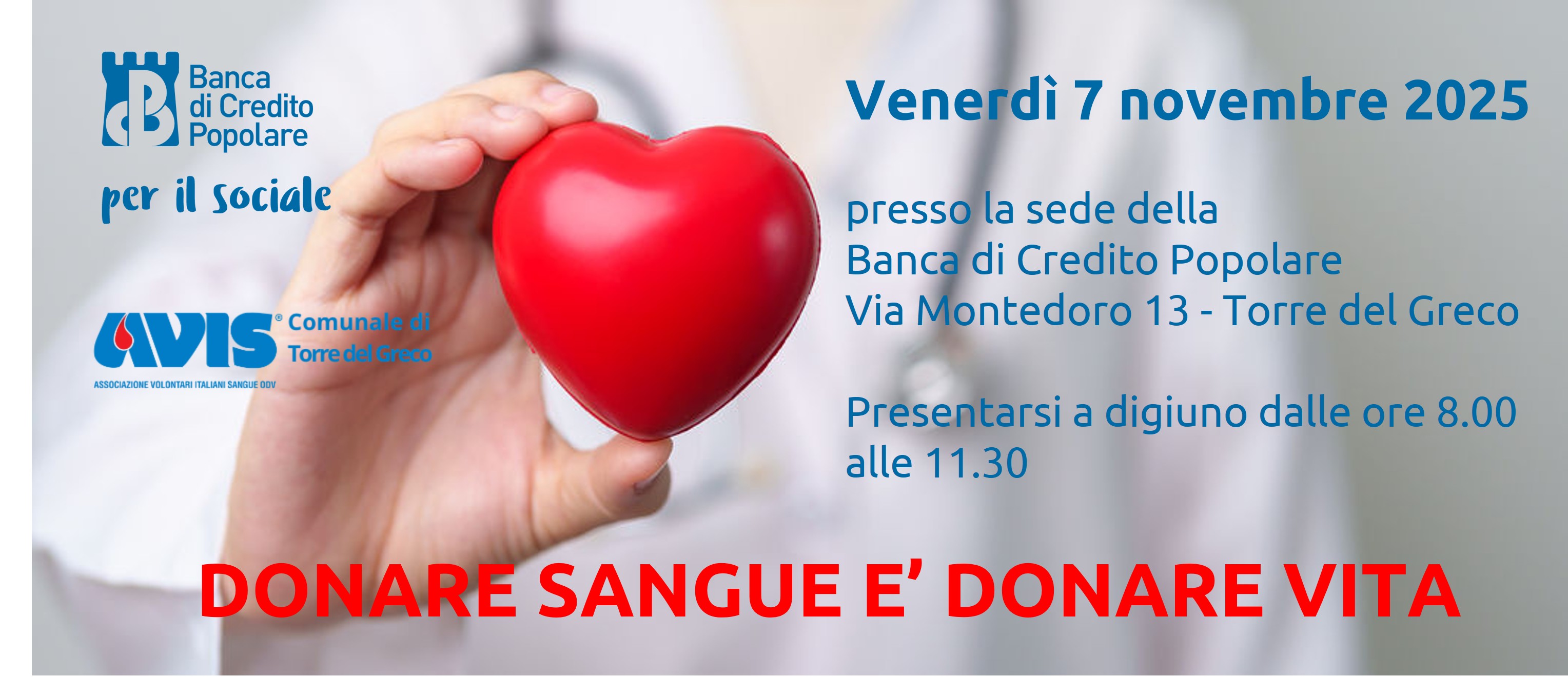 Donare sangue è donare vita