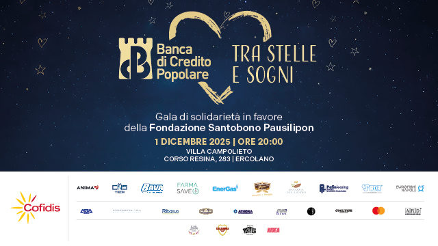 Tra Stelle e Sogni, la serata che ci vede impegnati per la Fondazione Santobono Pausilipon con un evento di solidariet e raccolta fondi.