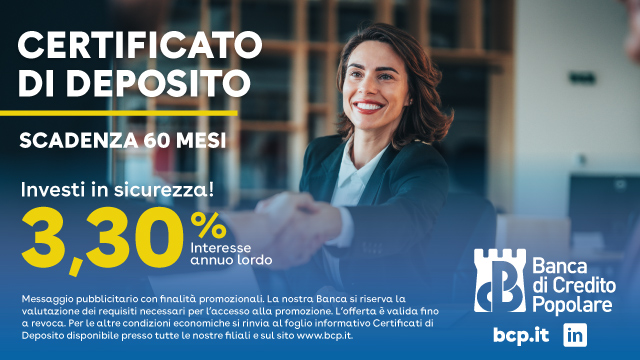 Certificato di Deposito a 60 mesi
