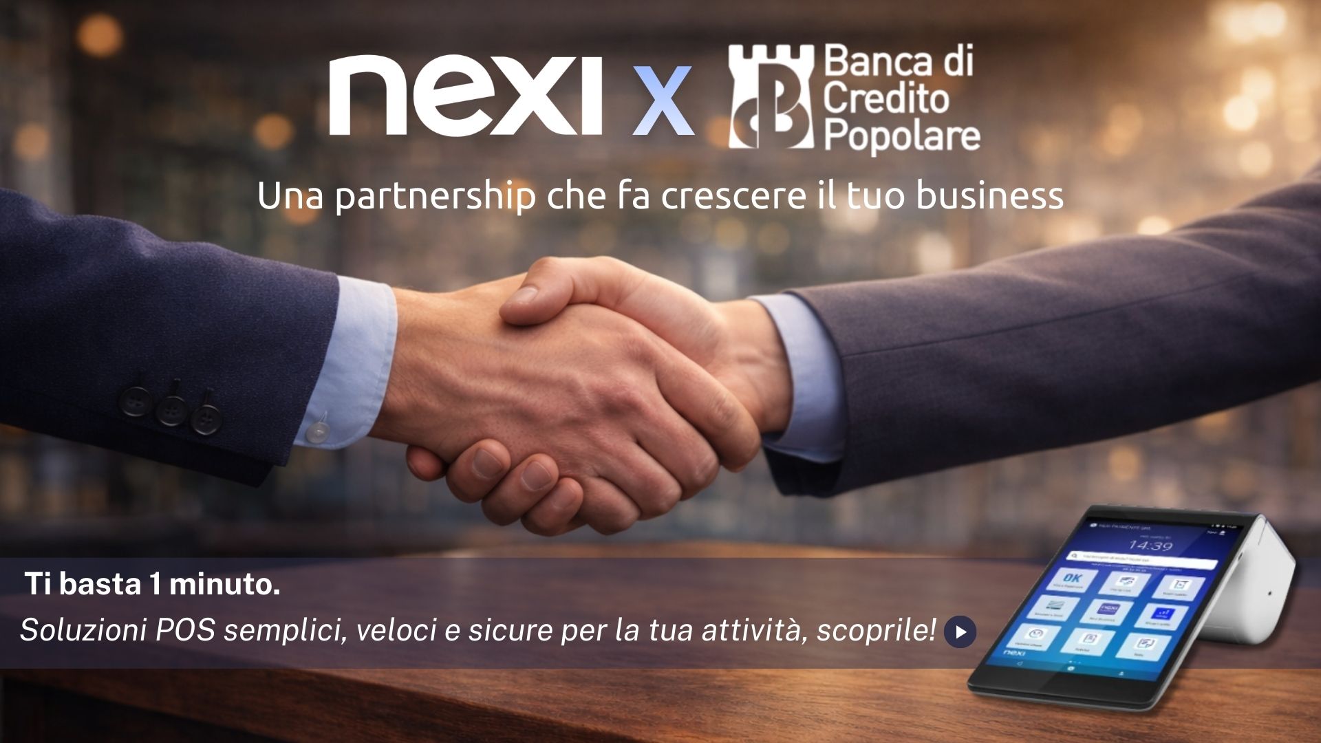 BCP rafforza lofferta POS con Nexi