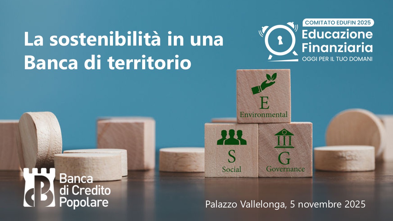 La sostenibilit� in una Banca di territorio